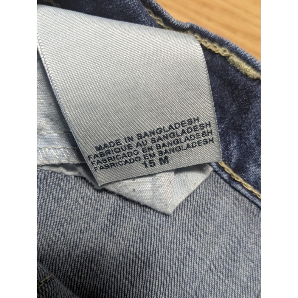 Levi's Womens 524 Too Superlow Jeans Y2K Blue Denim 15 M - Picture 7 of 7
